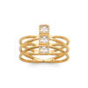 Tessa Ring in 18K Gold Plated, view 2