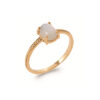 Anastasia Moonstone Ring in 18K Gold Plated