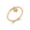 Sunlight Dangle Ring in 925 Sterling Silver Plated Rhodium or 18K Gold Plated