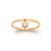 Sunlight Dangle Ring in 925 Sterling Silver Plated Rhodium or 18K Gold Plated, view 2