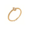 Amelia .925 Sterling Silver Plated Rhodium and 18k Gold Plated Ring Cubic Zirconia