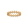 Flower Petite Ring in 925 Sterling Silver Plated Rhodium or 18K Gold Plated, view 4