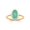 Coralie Ring in 925 Sterling Silver Plated Rhodium, view 4