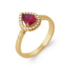 Amandine .925 Sterling Silver Plated Rhodium Ring Cubic Zirconia