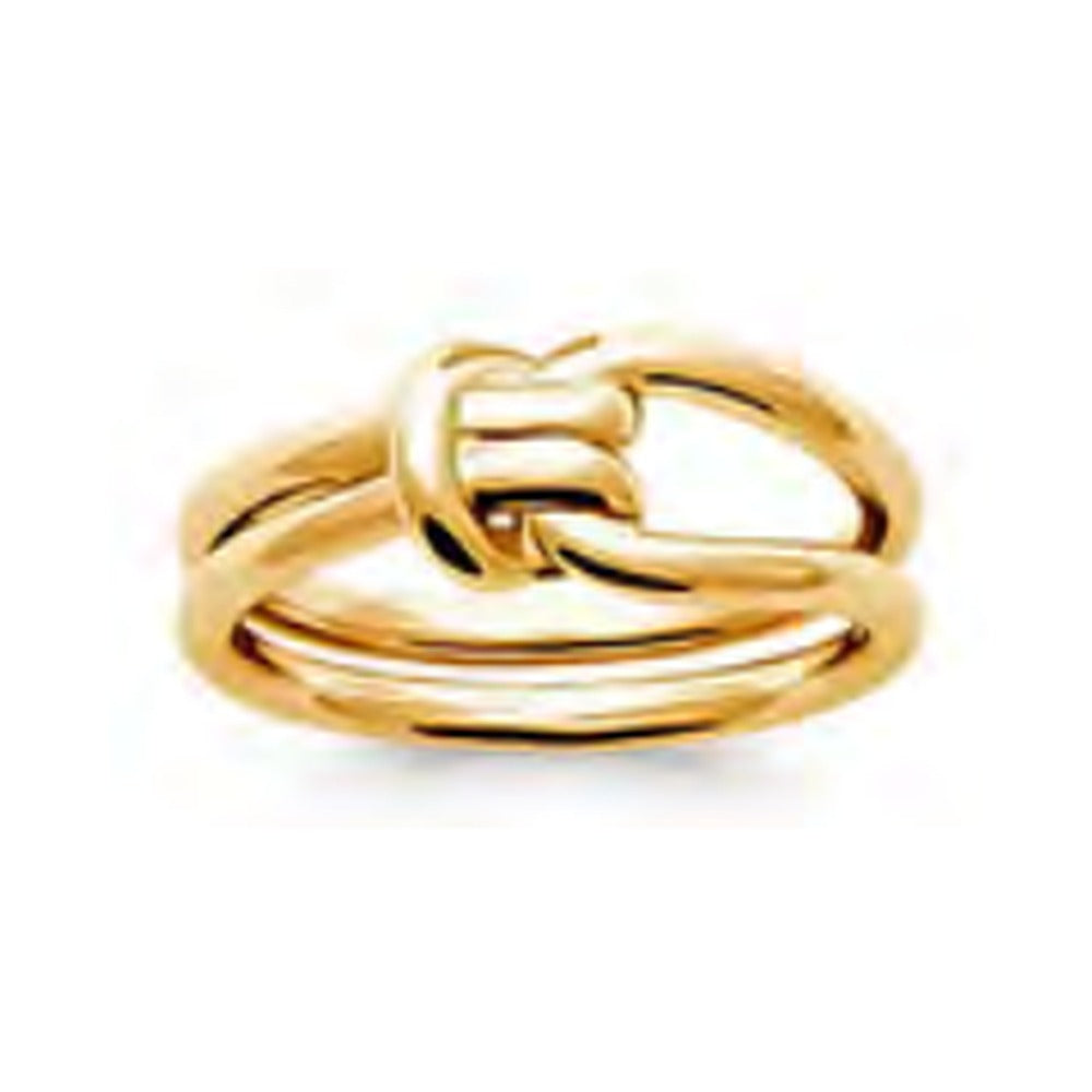 Kira Knot Ring, 18K Gold Plated