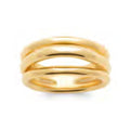 Thea Triple Band Ring, 18K Gold Plated