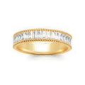Vera Baguette Ring, 18K Gold Plated