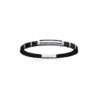 Mystigrey Zach Stainless Steel Bangle for Men - Blue, Silver and Black