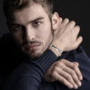Men's Logan Bangle in Stainless Steel, view 3