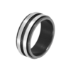Men's Mateo Ruthenium Ring in stainless steel
