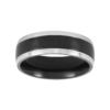 Men's Tyler Ruthenium Ring in Stainless Steel, view 2