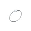 MiniMe Heart Ring in 925 Sterling Silver Plated Rhodium or 18K Gold Plated, view 2