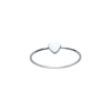 MiniMe Heart Ring in 925 Sterling Silver Plated Rhodium or 18K Gold Plated, view 4