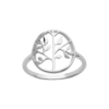 Tree of Life Ring in 925 Sterling Silver Plated Rhodium or 18K Gold Plated, view 4