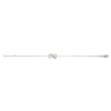 Infinity Heart Bracelet in 925 Sterling Silver Plated Rhodium