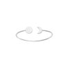 Moon Bangle in 925 Sterling Silver Plated Rhodium