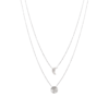 Moonlight Necklace in 925 Sterling Silver Plated Rhodium