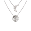 Moonlight Necklace in 925 Sterling Silver Plated Rhodium, view 2