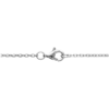 Mystigrey Brooke .925 Sterling Silver Plated Rhodium Necklace for Women with squares on long pendant