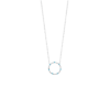 Mystigrey Lacy .925 Sterling Silver Plated Rhodium Necklace for Women Turquoise