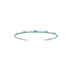 Lacy Bangle in 925 Sterling Silver Plated Rhodium or 18K Gold Plated, view 4