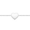 Lea Full Heart Bracelet in 925 Sterling Silver Plated Rhodium