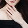 Octavia Chain in 925 Sterling Silver Plated Rhodium, view 3