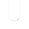 MiniMe Heart Necklace in 925 Sterling Silver Plated Rhodium