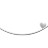 Load image into Gallery viewer, Mystigrey Minime Heart .925 Sterling Silver Plated Rhodium Necklace
