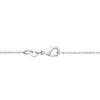 Pippa Oval Necklace in 925 Sterling Silver Plated Rhodium, view 2