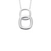 Load image into Gallery viewer, Mystigrey Square .925 Sterling Silver Plated Rhodium and 18K Gold Plated Necklace
