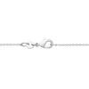 Milena Little Hearts Necklace in 925 Sterling Silver Plated Rhodium, view 2