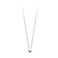 Noemie Teardrop Necklace, 925 Sterling Silver Plated Rhodium