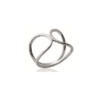 Butterfly Twist Ring in 925 Sterling Silver Plated Rhodium or 18K Gold Plated, view 5