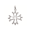 Mystigrey Cross 18K Gold Plated and .925 Sterling Silver Plated Rhodium Pendant for Women 1 inch x 1 inch