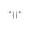 Load image into Gallery viewer, Mystigrey Aria .925 Sterling Silver Plated Rhodium Triangle Earrings for Women - medium
