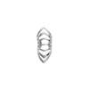 Mystigrey Aria .925 Sterling Silver Plated Rhodium Cuff Earring