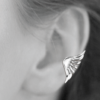 Aria Cuff in 925 Sterling Silver Plated Rhodium, view 2