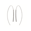Brooke Long Earrings in 925 Sterling Silver Plated Rhodium or 18K Gold Plated, view 4