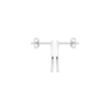 Tara Circle Earrings in 925 Sterling Silver Plated Rhodium or 18K Gold Plated, view 4