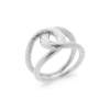 Josephine Ring in 925 Sterling Silver Plated Rhodium or 18K Gold Plated, view 2