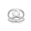 Josephine Ring in 925 Sterling Silver Plated Rhodium or 18K Gold Plated, view 3
