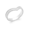 Aria Chiseled Ring in 925 Sterling Silver Plated Rhodium or 18K Gold Plated