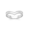 Mystigrey Aria Chiseled 2 .925 Sterling Silver Plated Rhodium and18K Gold Plated Ring