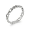 Mystigrey Nori .925 Sterling Silver Plated and 18K Gold Plated Rhodium Ring
