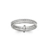 Marjory R3 Ring in 925 Sterling Silver Plated Rhodium or 18K Gold Plated, view 2