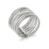 Marjory R7 Ring in 925 Sterling Silver Plated Rhodium or 18K Gold Plated