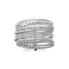 Marjory R7 Ring in 925 Sterling Silver Plated Rhodium or 18K Gold Plated, view 2