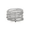 Load image into Gallery viewer, Mystigrey Marjory R7 .925 Sterling Silver Plated Rhodium Ring
