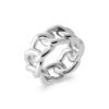 Nancy Ring in 925 Sterling Silver Plated Rhodium or 18K Gold Plated, view 3